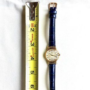 VicencE Diamond Qtz 14K SOLID GOLD 585 MILOR ITALY